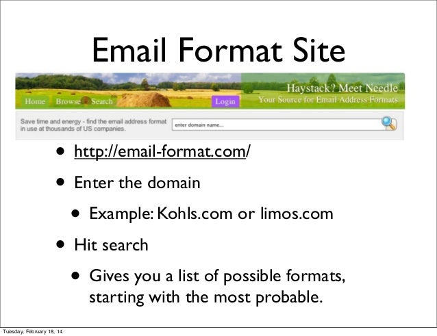 Finding email addresses
