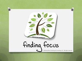finding focus
       Working Place Coaching & Consulting, LLC. All rights reserved.
 