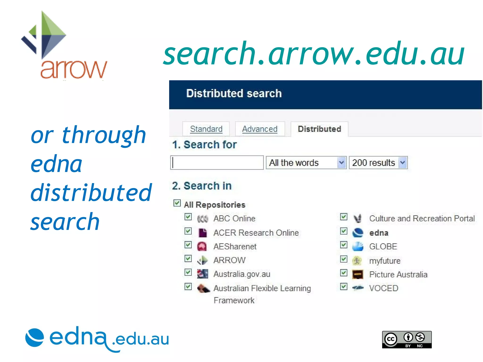 search.arrow.edu.au or through edna distributed search 