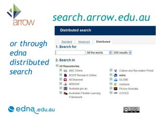 search.arrow.edu.au or through edna distributed search 