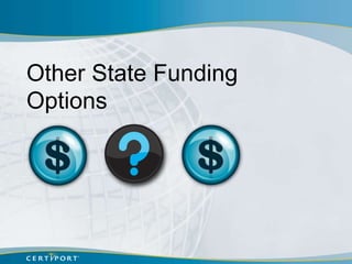 Other State Funding
Options
 