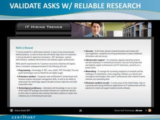 VALIDATE ASKS W/ RELIABLE RESEARCH
 