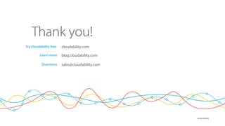 ๏ @cloudability
RI Process
1. RI Modifications
2. Small uncontroversial purchases (e.g., m2.4xlarge and m3.*)
3. Resize to newer instance families
4. Monthly purchase of new reservations
 