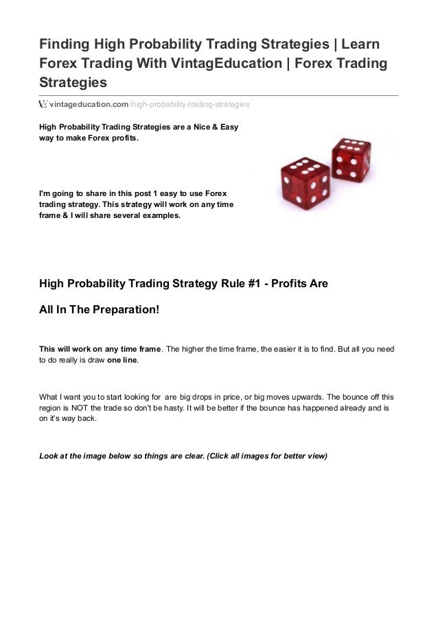 High probability forex trading strategies