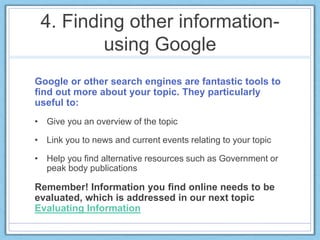 Finding information | PPTX