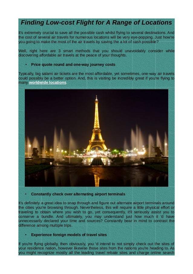 Finding Lowcost Flight for A Range of Locations