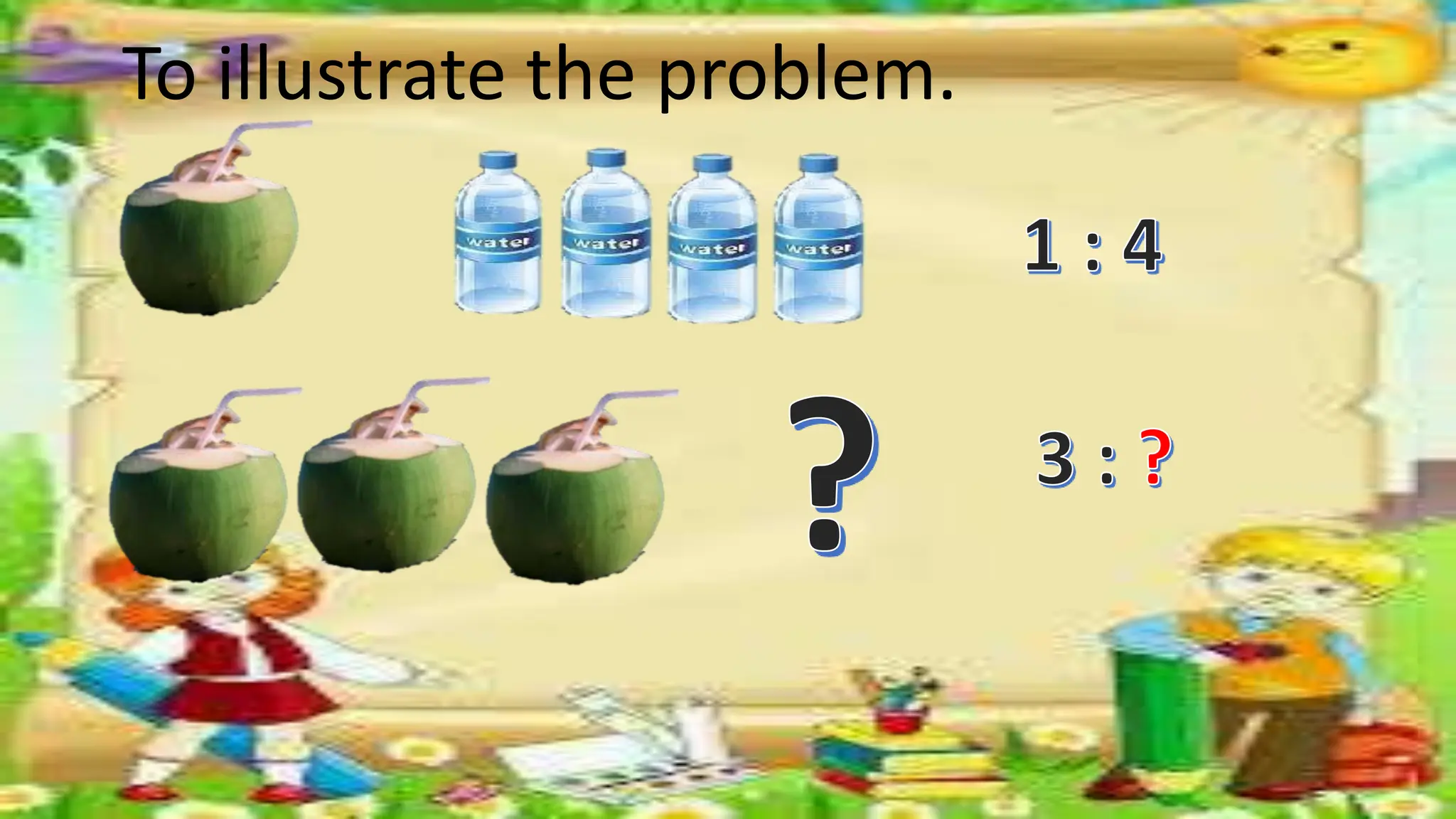 To illustrate the problem.
 