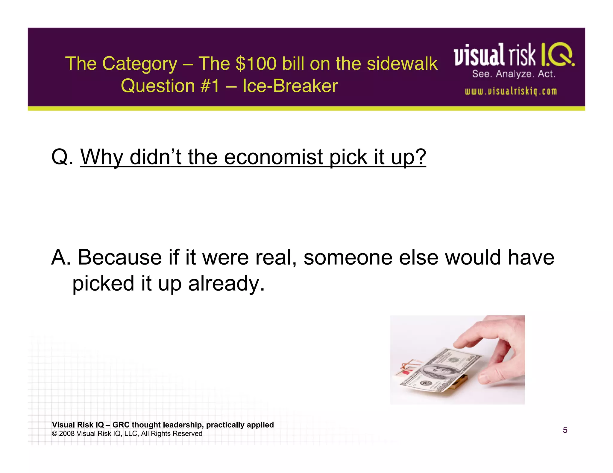Finding Money & Detecting Fraud Super Strategies 2009 By Visual Risk Iq ...