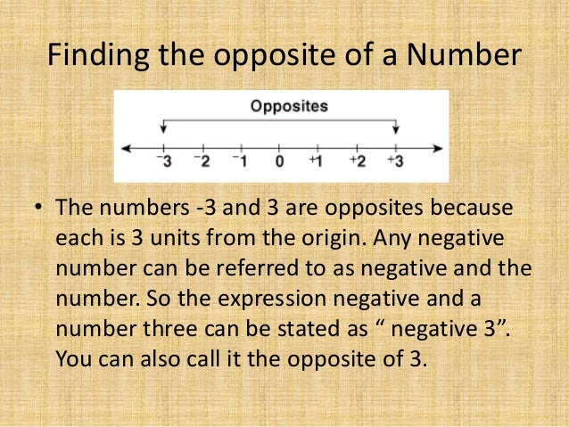 Finding opposites and absolute value 2.1 (1)