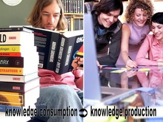 knowledge consumption  knowledge production  