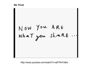 http://www.youtube.com/watch?v=qiP79vYsfbo We Think 