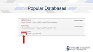 Popular Databases
 