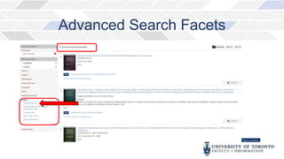 Advanced Search Facets
 