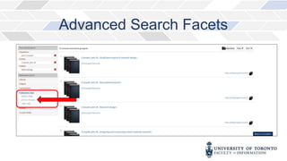 Advanced Search Facets
 