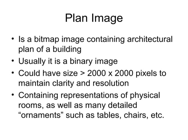 Finding room dimension within bitmap plan image | PPT | Free Download