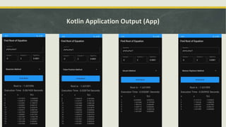 Kotlin Application Output (App)
 