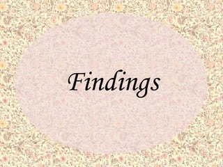 Findings 