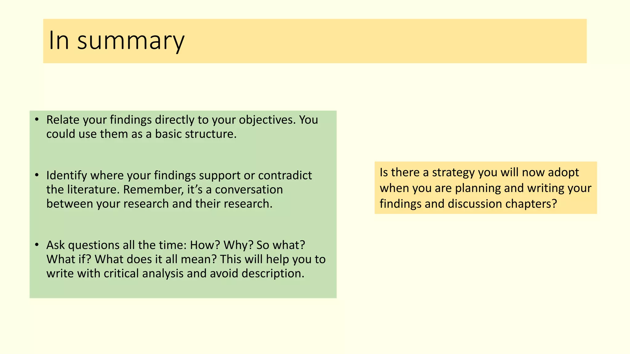 Findings and disscussion chapters | PPTX