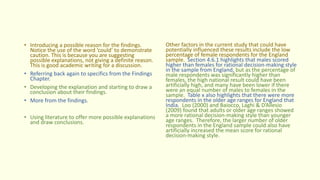 Findings and disscussion chapters | PPTX