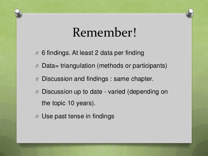 Findings & discussion