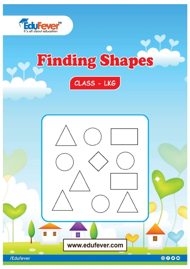 Finding Shapes LKG Worksheet PDF Finding Shapes LKG Worksheet PDF