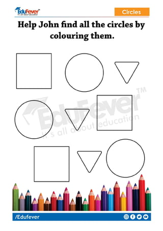 Finding Shapes LKG Worksheet PDF Finding Shapes LKG Worksheet PDF