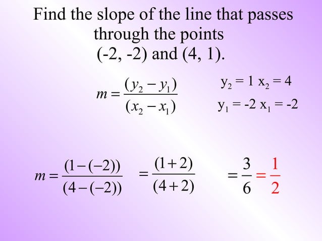 Finding Slope Given A Graph And Two Points | PPT | Physics | Science