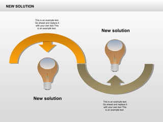 This is an example text.
Go ahead and replace it
with your own text This
is an example text.
New solution
New solution
This is an example text.
Go ahead and replace it
with your own text This
is an example text.
NEW SOLUTION
 