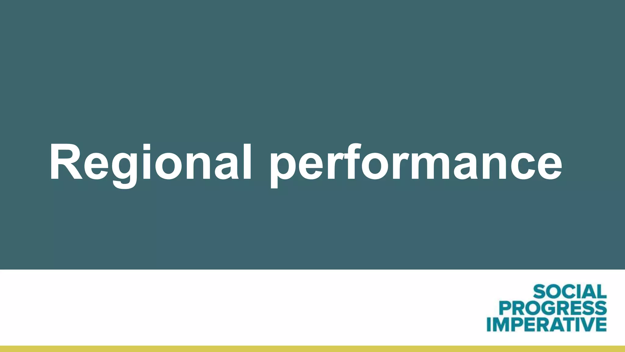 Regional performance
 