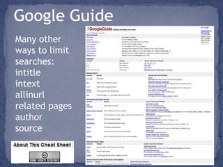 Google search strategiesGoogle can be your dictionary with define: