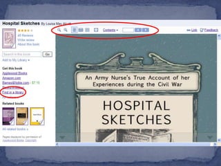 Things about Google BooksMany items are not full textBut they do have links to librariesQuality of the scanned items is good, but you may find some that are hard to read