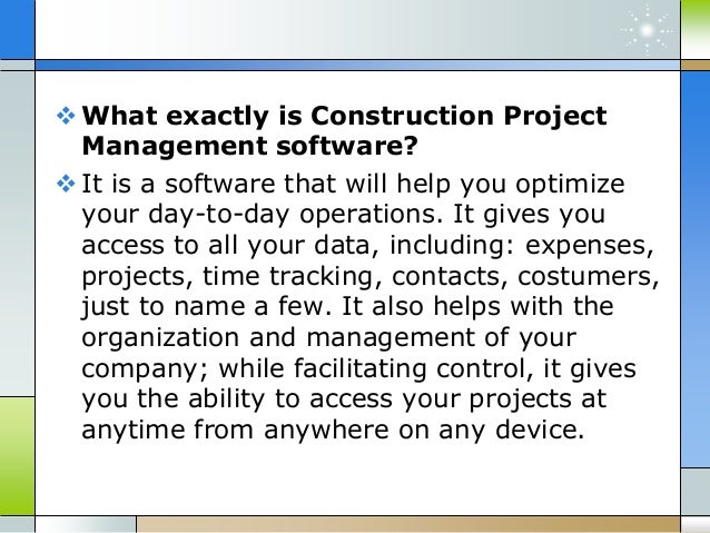 Finding the best construction project management software for you