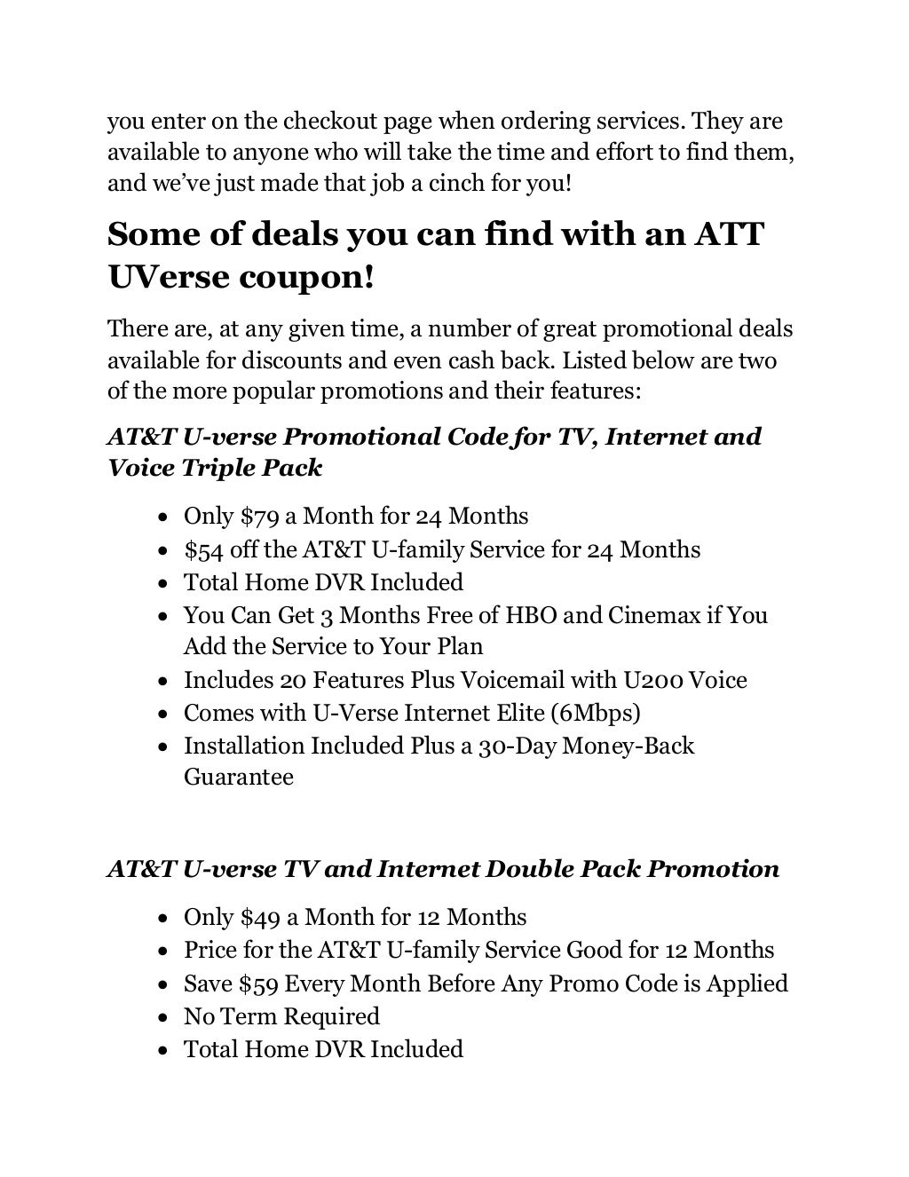Finding the best deals on ATT Uverse coupon codes