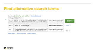Find alternative search terms
 