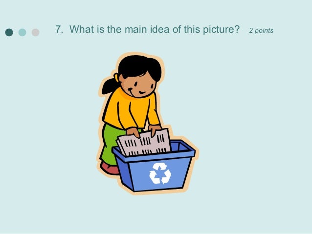 finding the main idea with pictures main idea pictures