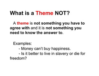 Finding theme in literature | PDF