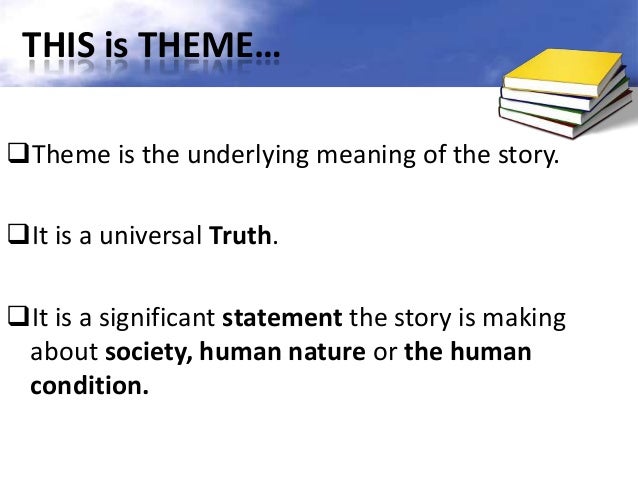 identifying theme ppt