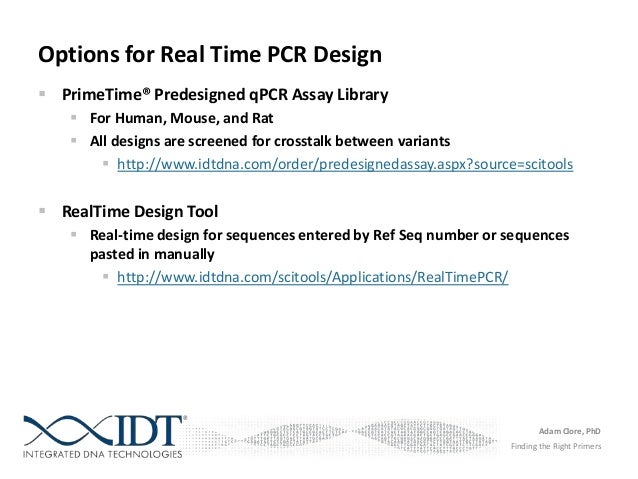 Finding the Right Primers: Using NCBI for RT-PCR Primer Design