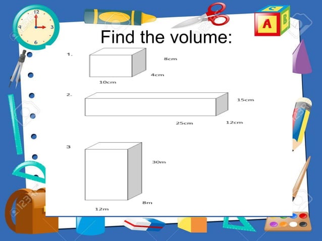 Finding the Volume of Cube and Rectangular Prsim Day 5.pptx | Physics ...
