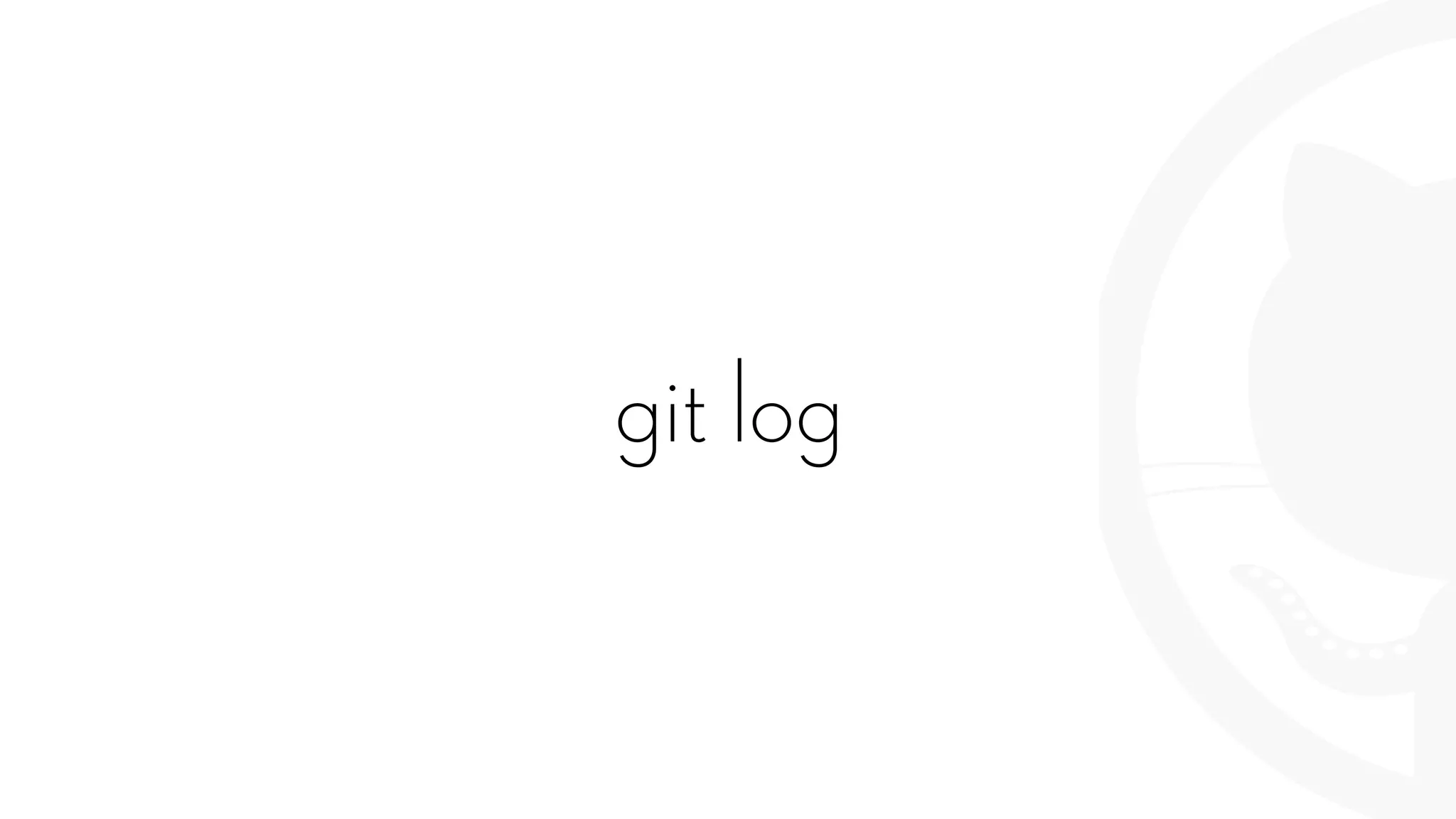git log
 