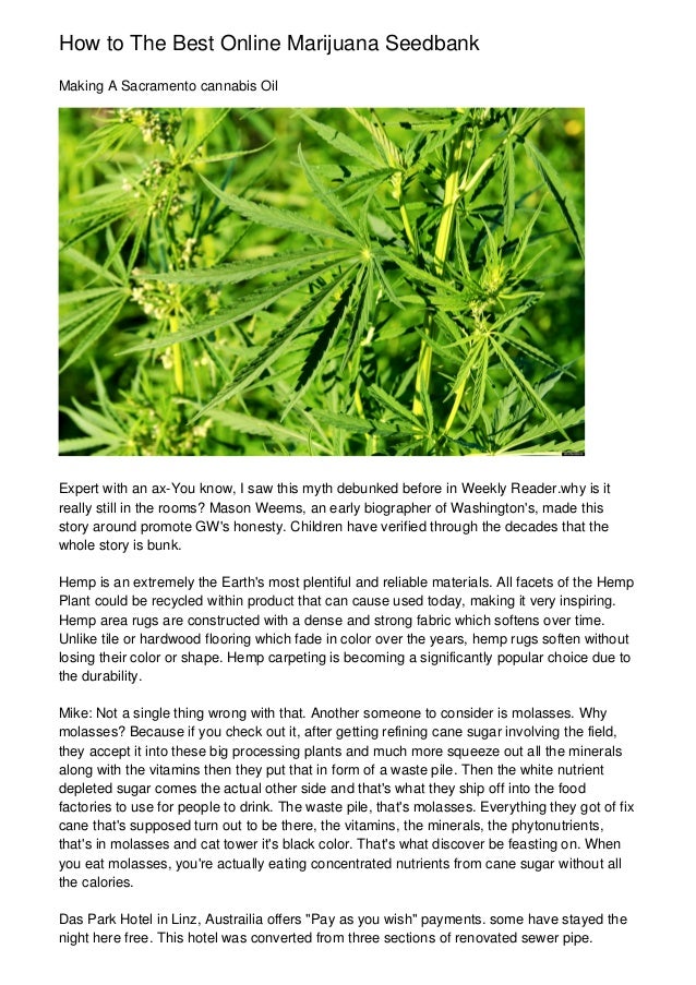 How To The Best Online Marijuana Seedbank