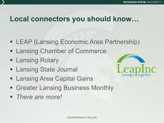 Getting to know your local companiesMSU Federal Credit UnionBiggby CoffeeTwo Men and a TruckJackson National LifeJohn Henry CompanyEmergent BioSolutionsCareerNetwork.msu.edu