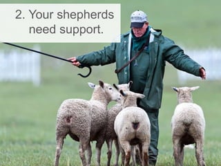 2. Your shepherds
need support.
 