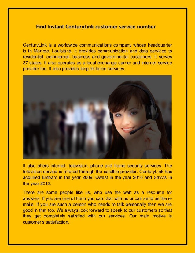 CenturyLink Customer Service