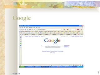 Google 03/18/10 
