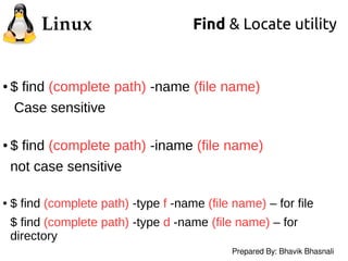 Find & Locate utility Linux | PDF