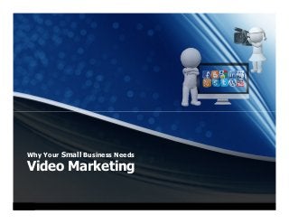Why Your Small Business Needs
Video Marketing
 