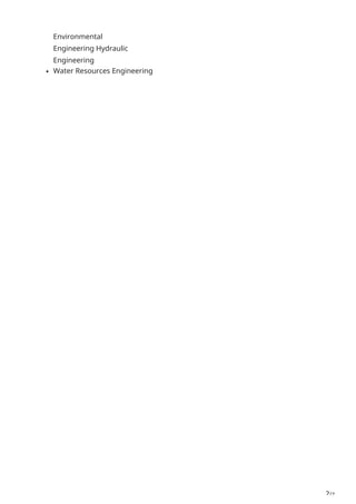 2/2
Environmental
Engineering Hydraulic
Engineering
Water Resources Engineering
 