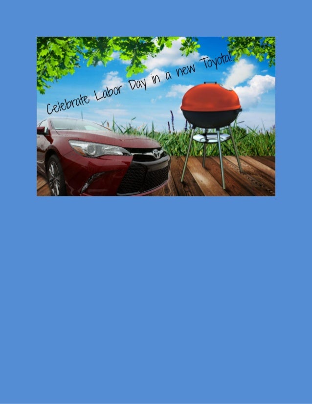 Find new Toyota deals this Labor Day weekend!