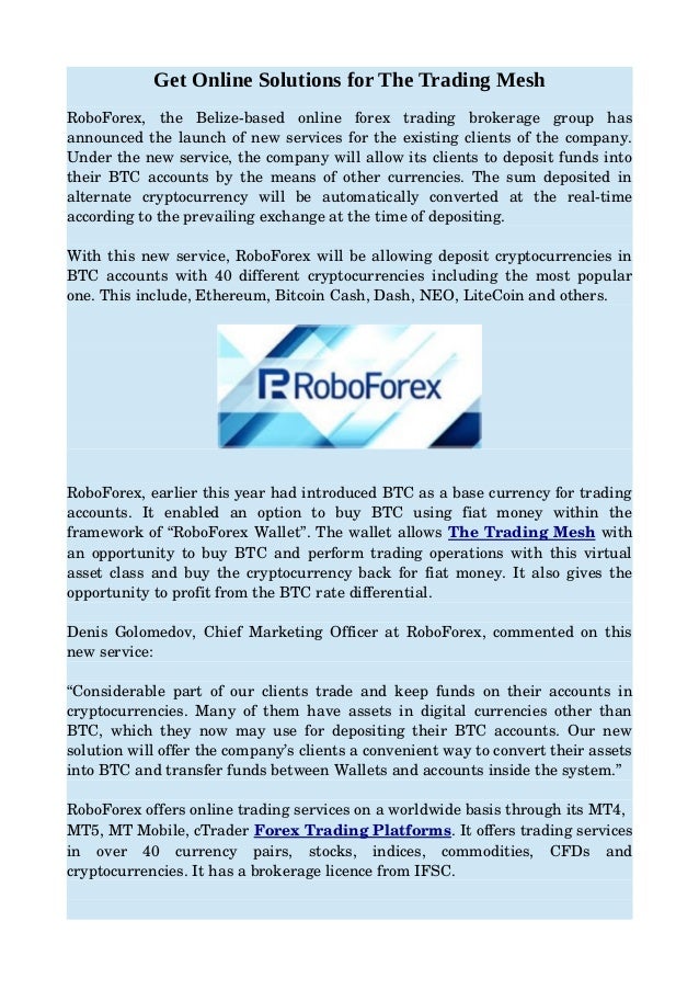 Choose The Trading Mesh For Business - 